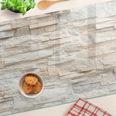 Tabla de cortar de cristal Piedra natural en tonos beige