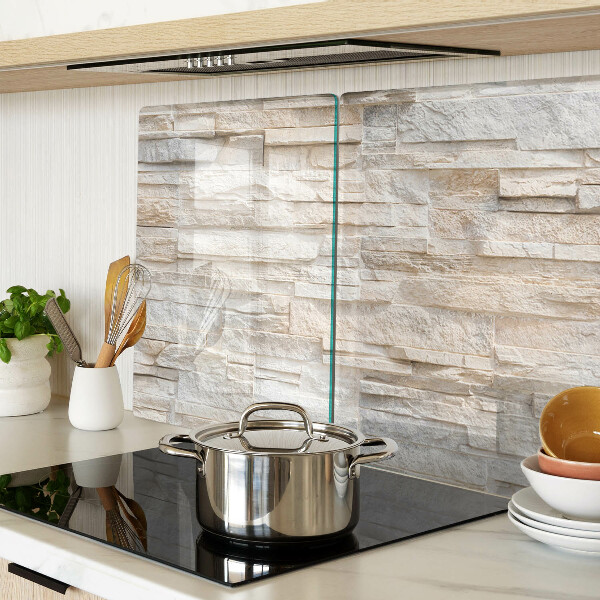 Tabla de cortar de cristal Piedra natural en tonos beige