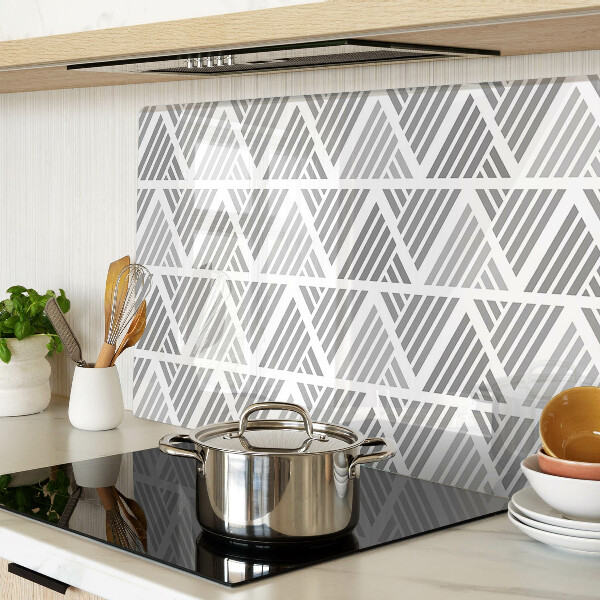 Tabla de cocina Patrones geométricos en tonos de gris