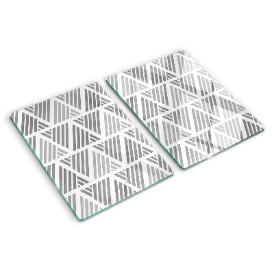 Tabla de cocina Patrones geométricos en tonos de gris