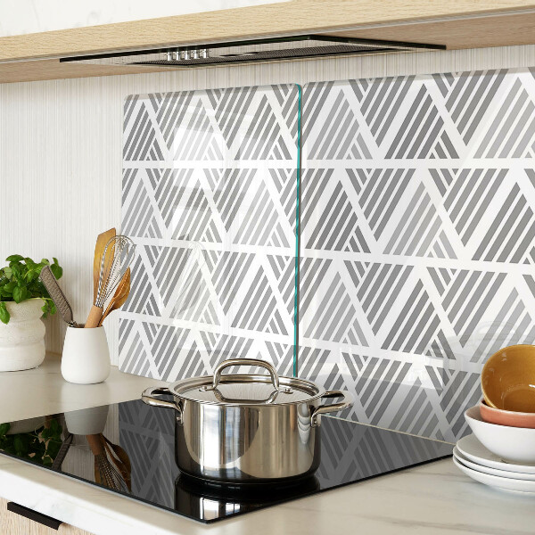 Tabla de cocina Patrones geométricos en tonos de gris