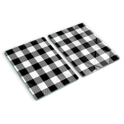 Tabla de cortar de cristal Motivo de cuadros
