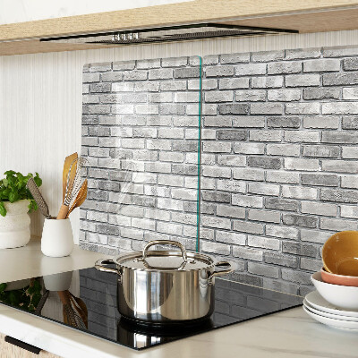 Szklana deska do krojenia Ceglana ściana