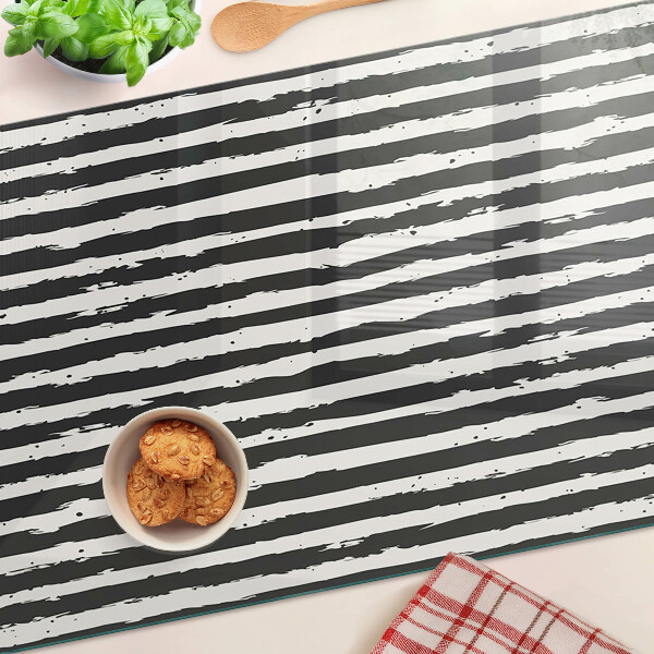 Szklana deska kuchenna Paski w stylu graffiti