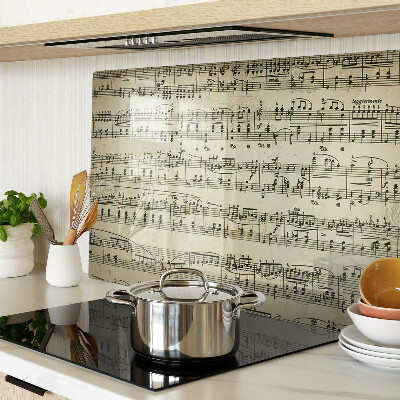 Tabla de cocina Notación musical