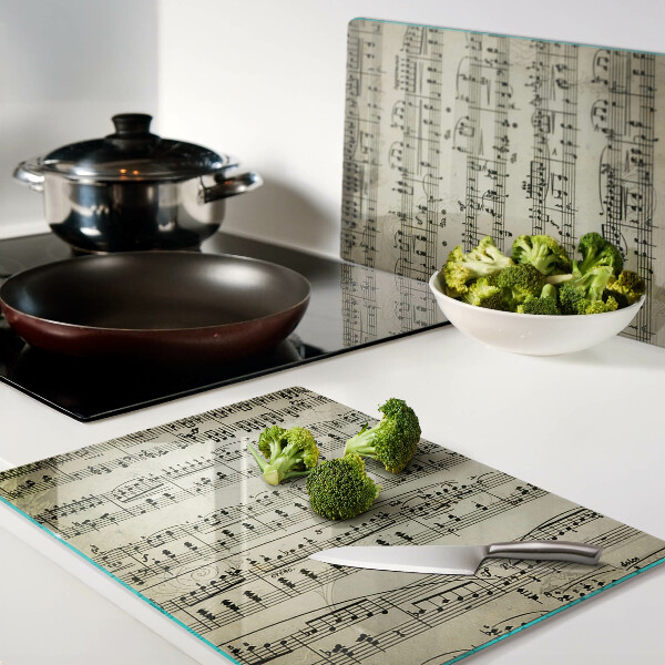 Tabla de cocina Notación musical