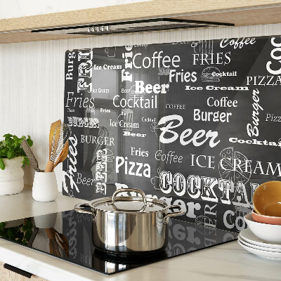 Tabla de cortar de cristal Comida y bebida