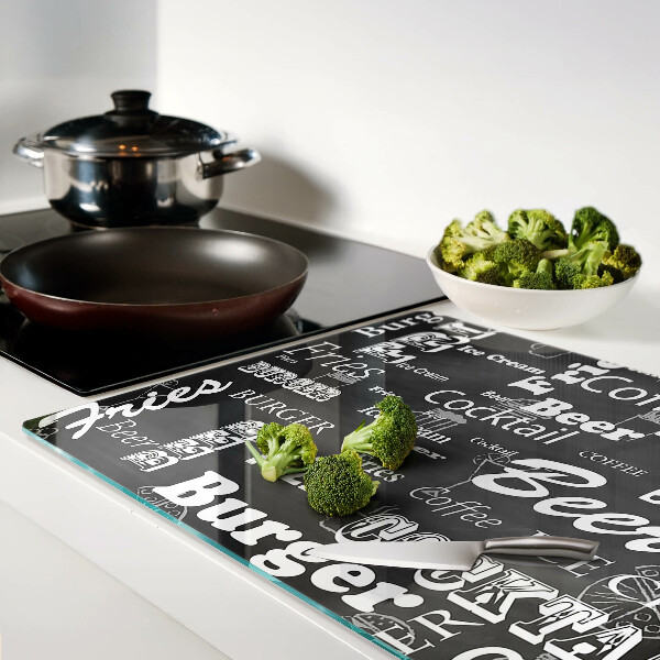 Szklana deska do krojenia Jedzenie i napoje