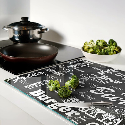 Tabla de cortar de cristal Comida y bebida