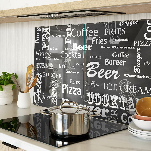 Tabla de cortar de cristal Comida y bebida