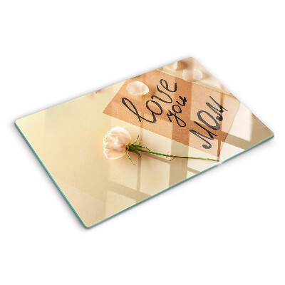 Tabla de cocina Amor y flores