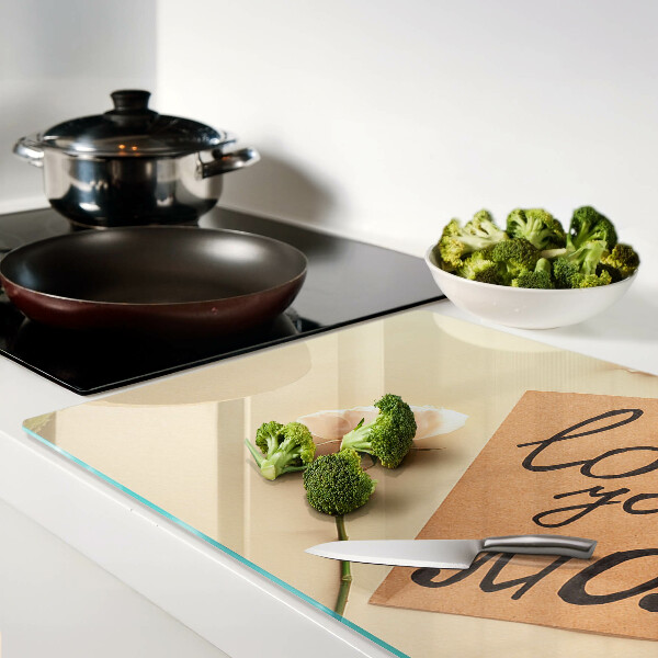 Tabla de cocina Amor y flores