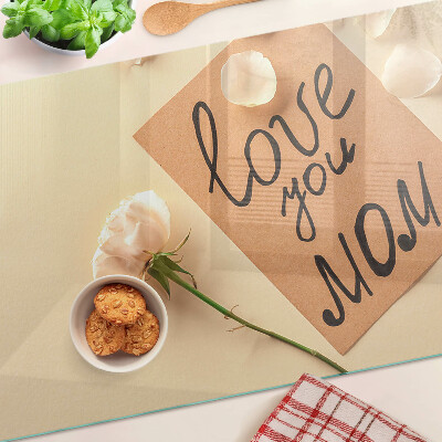 Tabla de cocina Amor y flores