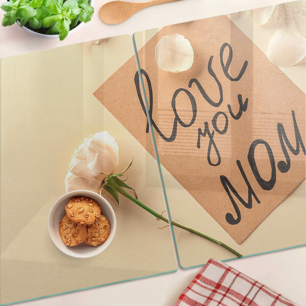 Tabla de cocina Amor y flores