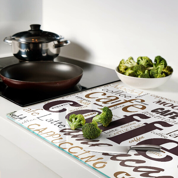 Szklana deska kuchenna Kawa i napoje kawowe