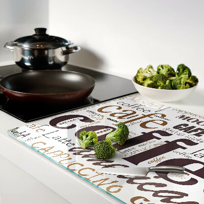 Szklana deska kuchenna Kawa i napoje kawowe