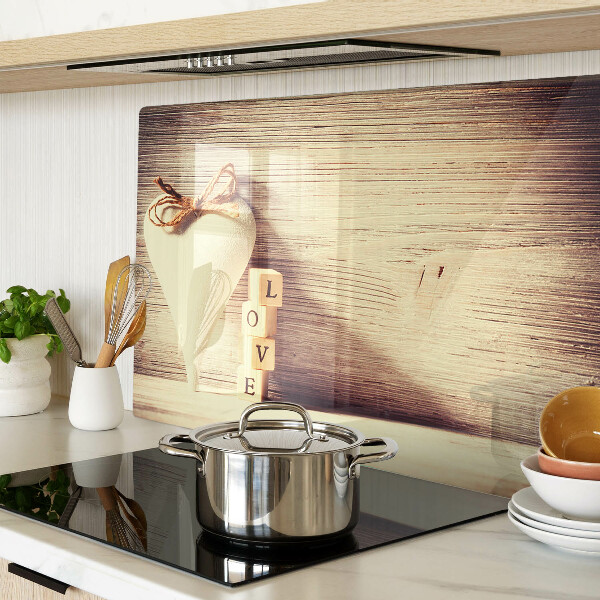 Deska kuchenna szklana Miłość i serce