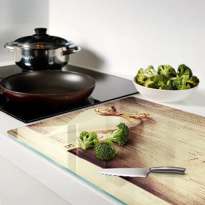 Deska kuchenna szklana Miłość i serce