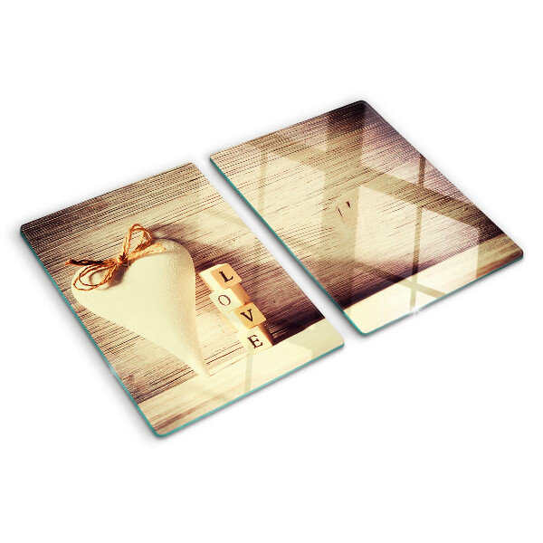 Tabla para cortar Amor y corazón