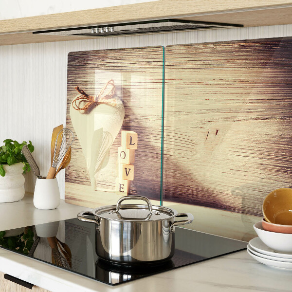 Tabla para cortar Amor y corazón