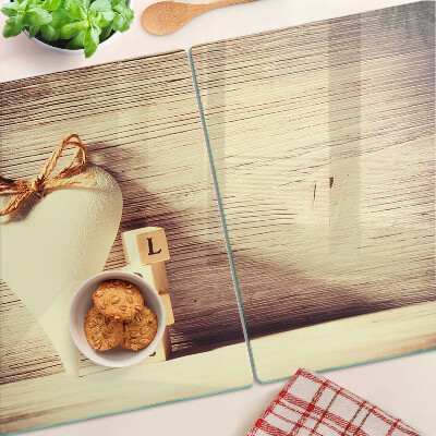 Deska kuchenna szklana Miłość i serce