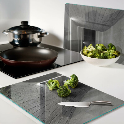 Szklana deska do krojenia Nowoczesna architektura wnętrz