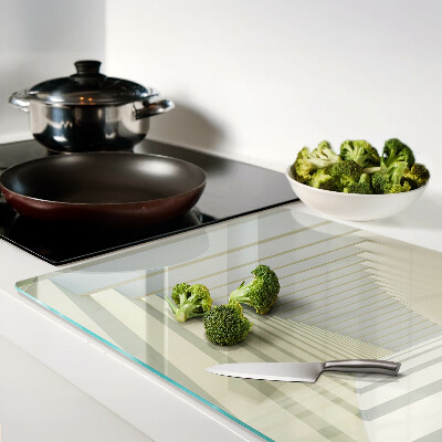 Tabla de cocina Perspectiva arquitectónica con efecto espejo