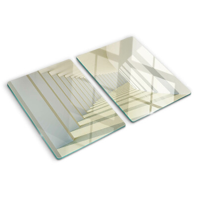 Tabla de cocina Perspectiva arquitectónica con efecto espejo