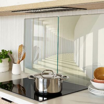 Tabla de cocina Perspectiva arquitectónica con efecto espejo