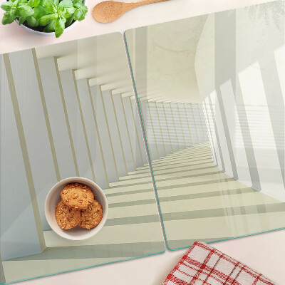 Tabla de cocina Perspectiva arquitectónica con efecto espejo