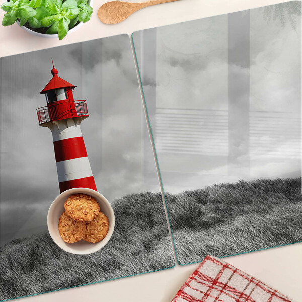 Deska kuchenna szklana Latarnia morska w pejzażu