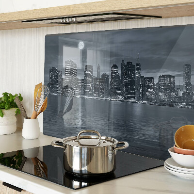 Tabla de cocina Panorama de la ciudad nocturna