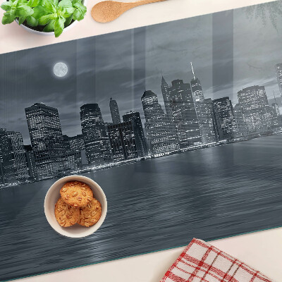 Tabla de cocina Panorama de la ciudad nocturna