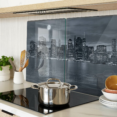 Tabla de cocina Panorama de la ciudad nocturna