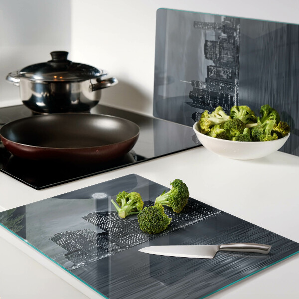 Szklana deska do krojenia Panorama nocnego miasta