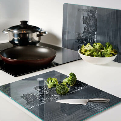 Tabla de cocina Panorama de la ciudad nocturna