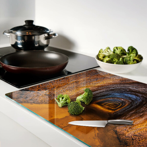 Szklana deska kuchenna Tunel w jaskini z oświetleniem