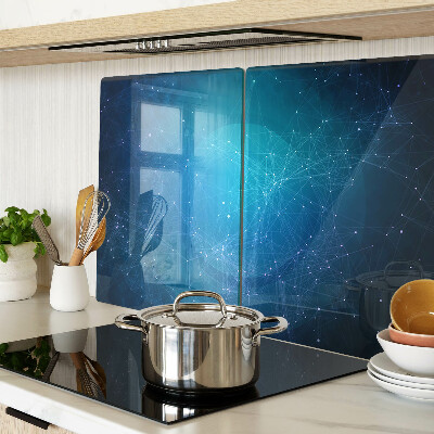 Tabla de cortar de cristal Motivo de líneas y puntos geométricos