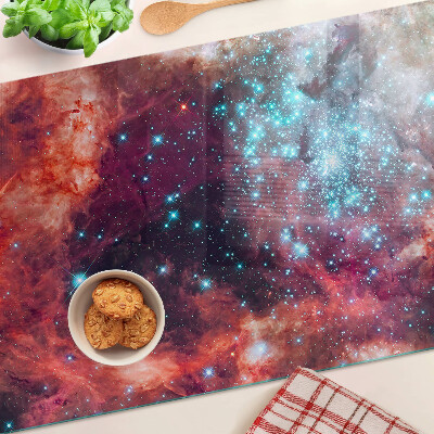 Tabla de cortar Paisaje cósmico con estrellas