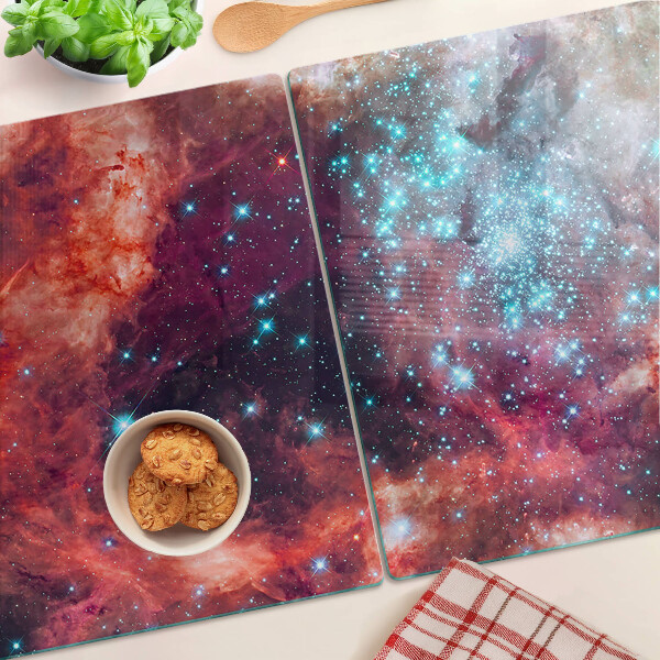Tabla de cortar Paisaje cósmico con estrellas