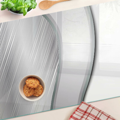 Szklana deska do krojenia Abstrakcyjny wzór falisty