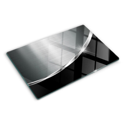 Tabla de cortar de cristal Brillo metálico con reflejos.