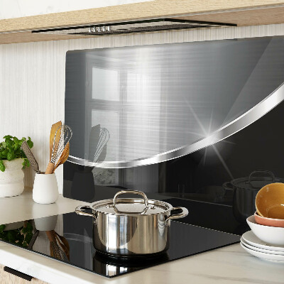 Tabla de cortar de cristal Brillo metálico con reflejos.