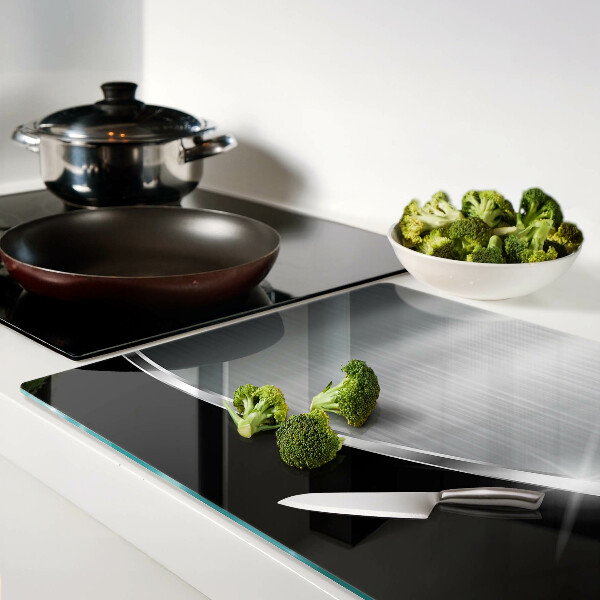 Szklana deska kuchenna Metaliczny połysk z refleksami