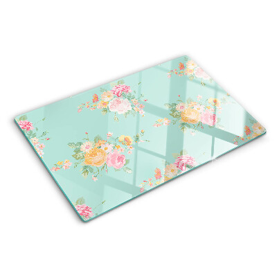 Tabla de cortar Patrón floral en colores pastel