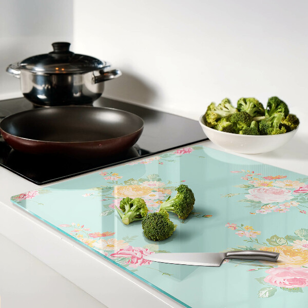 Tabla de cortar Patrón floral en colores pastel