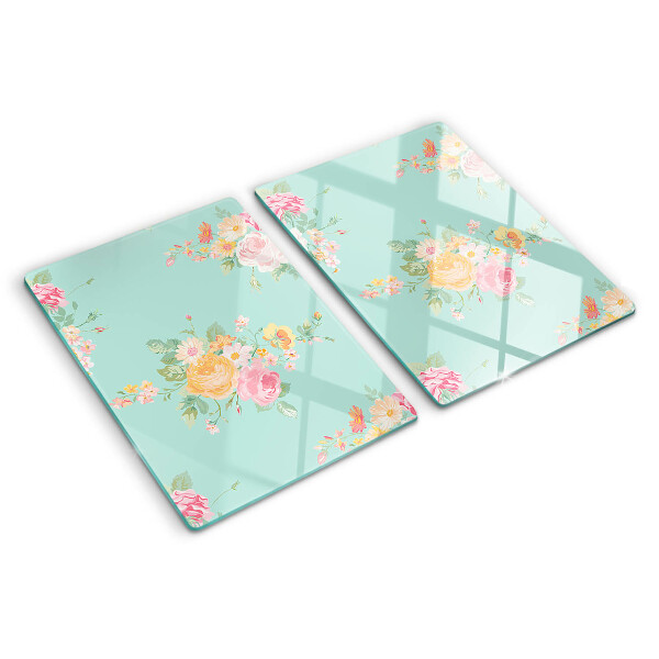 Tabla de cortar Patrón floral en colores pastel