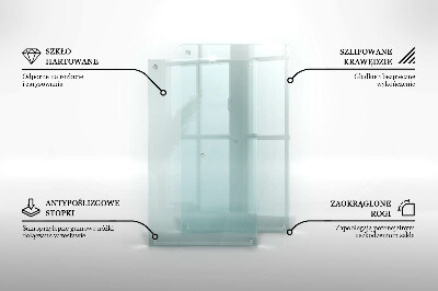Tabla de cortar de vidrio templado transparente