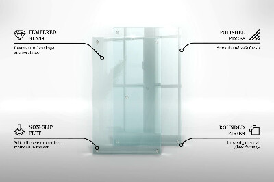Tabla de cortar de vidrio templado transparente