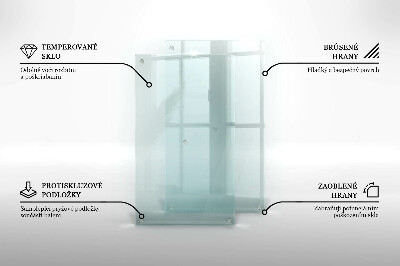 Tabla de cortar de vidrio templado transparente
